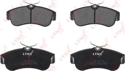 LYNXauto BD-5735 - Колодки тормозные передние NISSAN AlmeraN16 00-06-PrimeraP10 2.0-P11 96-98 autodnr.net