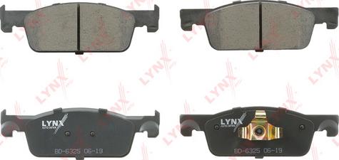 LYNXauto BD-6325 - Колодки тормозные передние RENAULT Clio IV 12> - Logan II 13> - Sandero II 12> autodnr.net
