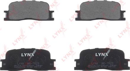 LYNXauto BD-7523 - Колодки тормозные задние TOYOTA CamryV30 2.4-3.0 01> autodnr.net