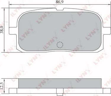 LYNXauto BD-7556 - Тормозные колодки, дисковые, комплект autodnr.net