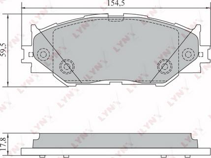 LYNXauto BD-7589 - Тормозные колодки, дисковые, комплект autodnr.net