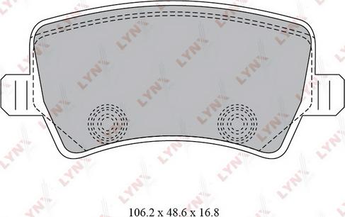 LYNXauto BD-7817 - Тормозные колодки, дисковые, комплект avtokuzovplus.com.ua