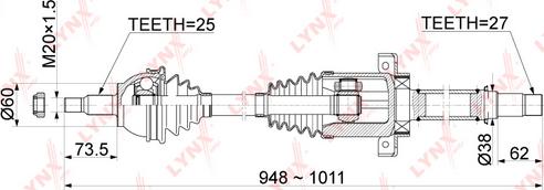 LYNXauto CD-1079 - Приводной вал autodnr.net