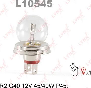 LYNXauto L10545 - Лампа галогенная R2 12V 45-40W P45T autodnr.net