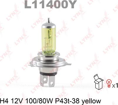 LYNXauto L11400Y - Лампа накаливания autodnr.net