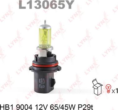 LYNXauto L13065Y - Лампа накаливания autodnr.net