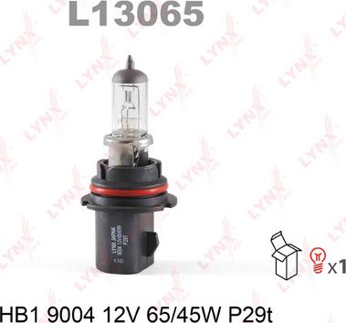 LYNXauto l13065 - Лампа накаливания, основная фара autodnr.net