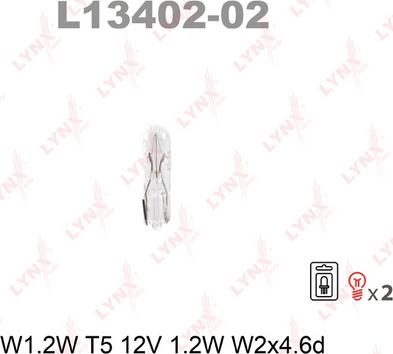 LYNXauto L13402-02 - Лампа накаливания autodnr.net