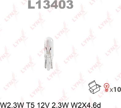 LYNXauto L13403 - Лампа накаливания autodnr.net