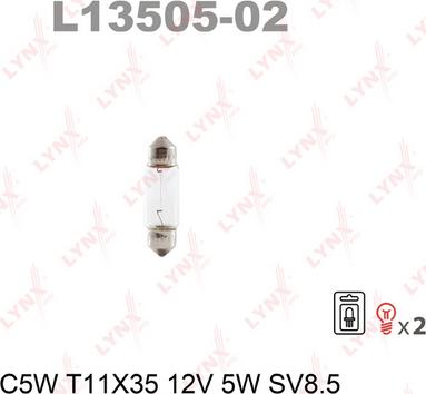 LYNXauto L13505-02 - Лампа розжарювання autocars.com.ua