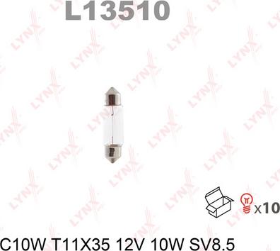 LYNXauto L13510 - Лампа накаливания autodnr.net