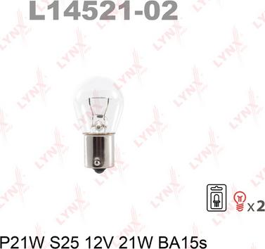 LYNXauto L14521-02 - Лампа розжарювання autocars.com.ua