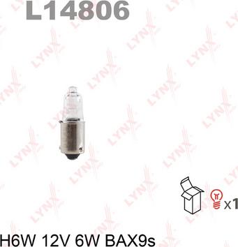 LYNXauto L14806 - Лампа розжарювання autocars.com.ua