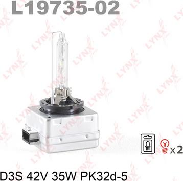 LYNXauto L19735-02 - Лампа накаливания, фара дальнего света autodnr.net