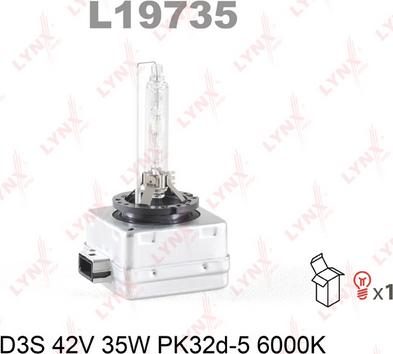 LYNXauto L19735 - Лампа накаливания, фара дальнего света autodnr.net