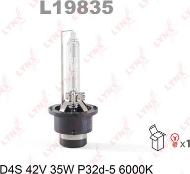 LYNXauto L19835 - Лампа накаливания, фара дальнего света autodnr.net