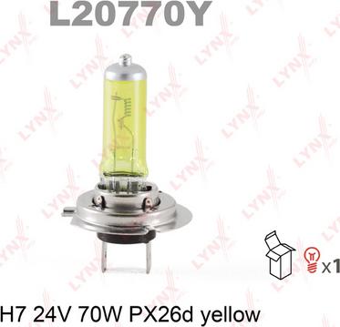 LYNXauto L20770Y - Лампа накаливания, противотуманная фара autodnr.net