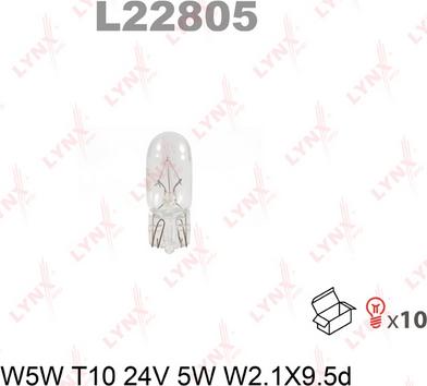 LYNXauto L22805 - Лампа накаливания autodnr.net