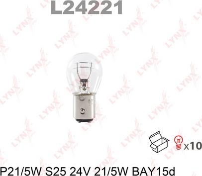 LYNXauto L24221 - Лампа накаливания avtokuzovplus.com.ua