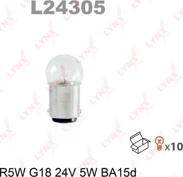 LYNXauto L24305 - Лампа накаливания autodnr.net
