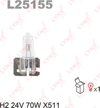 LYNXauto L25155 - Лампа накаливания autodnr.net