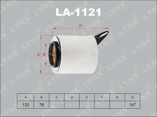 LYNXauto LA-1121 - Воздушный фильтр autodnr.net