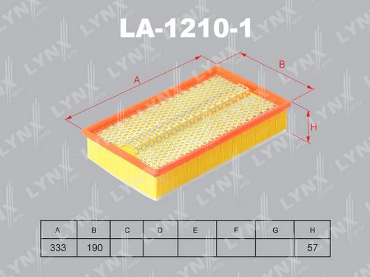 LYNXauto LA-1210-1 - Воздушный фильтр avtokuzovplus.com.ua