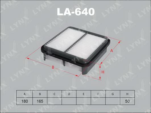 LYNXauto LA-640 - Воздушный фильтр autodnr.net