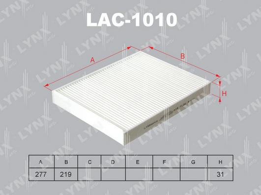 LYNXauto LAC-1010 - Фільтр, повітря у внутрішній простір autocars.com.ua