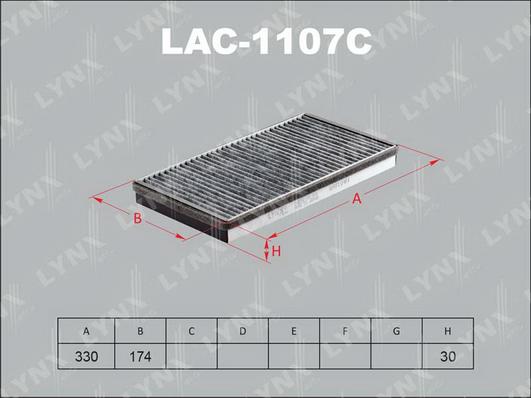 LYNXauto lac-1107c - Фильтр воздуха в салоне autodnr.net