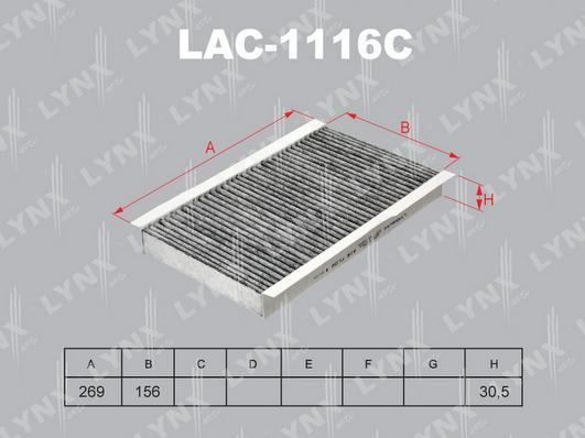 LYNXauto lac-1116c - Фильтр воздуха в салоне autodnr.net