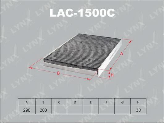 LYNXauto LAC-1500C - Фильтр воздуха в салоне autodnr.net
