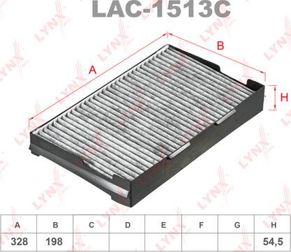 LYNXauto lac-1513c - Фильтр воздуха в салоне autodnr.net