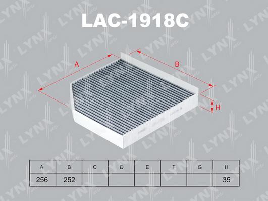 LYNXauto lac-1918c - Фильтр воздуха в салоне autodnr.net