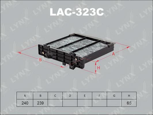 LYNXauto LAC-323C - Фильтр воздуха в салоне autodnr.net