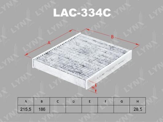 LYNXauto lac-334c - Фильтр воздуха в салоне autodnr.net