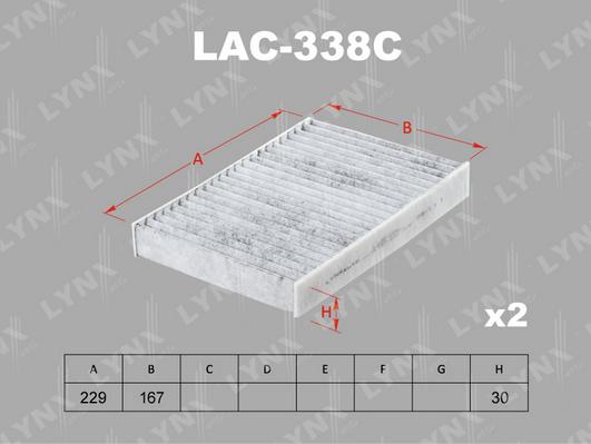 LYNXauto lac-338c - Фильтр воздуха в салоне autodnr.net