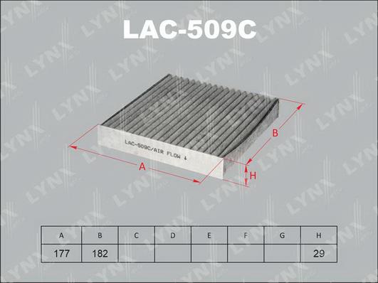 LYNXauto lac-509c - Фильтр воздуха в салоне autodnr.net
