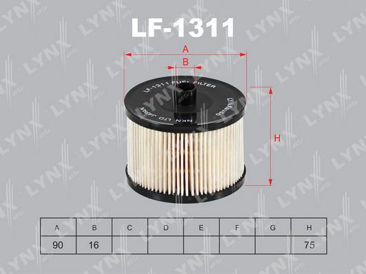 LYNXauto LF-1311 - Топливный фильтр avtokuzovplus.com.ua