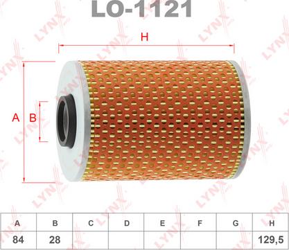 LYNXauto LO-1121 - Фильтр масляный BMW 5E34 3.0-3.5 >93 - 7E32 3.0-3.5 >92 autodnr.net