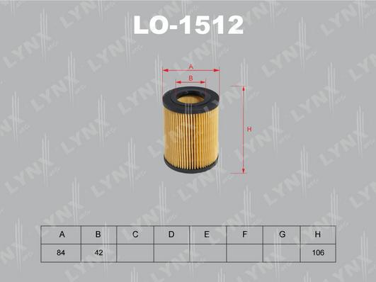 LYNXauto LO-1512 - Масляный фильтр autodnr.net