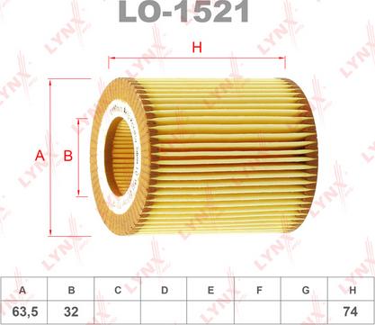 LYNXauto LO-1521 - Масляный фильтр autodnr.net