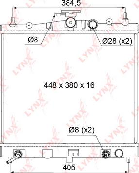 LYNXauto RB-1102 - Радиатор, охлаждение двигателя avtokuzovplus.com.ua