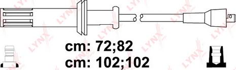 LYNXauto SPC1012 - Комплект проводів запалювання autocars.com.ua