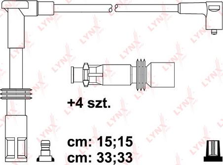 LYNXauto SPC1014 - Комплект проводів запалювання autocars.com.ua