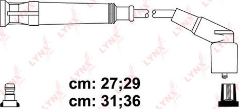 LYNXauto SPC1414 - Комплект проводов зажигания avtokuzovplus.com.ua