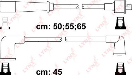 LYNXauto SPC2405 - Комплект проводів запалювання autocars.com.ua