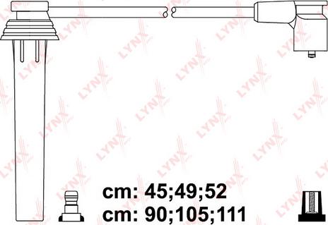 LYNXauto SPC3024 - Комплект проводів запалювання autocars.com.ua