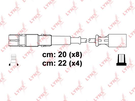 LYNXauto SPE5322 - Комплект проводів запалювання autocars.com.ua