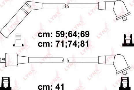 LYNXauto SPC5514 - Комплект проводов зажигания avtokuzovplus.com.ua